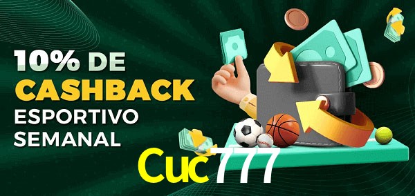 10% de bônus de cashback na Cuc777